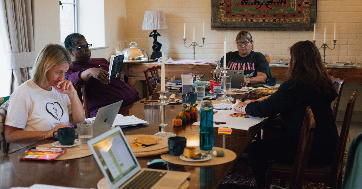 All hard at work writing!