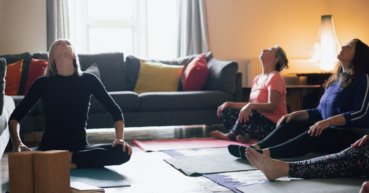 Relaxing yoga